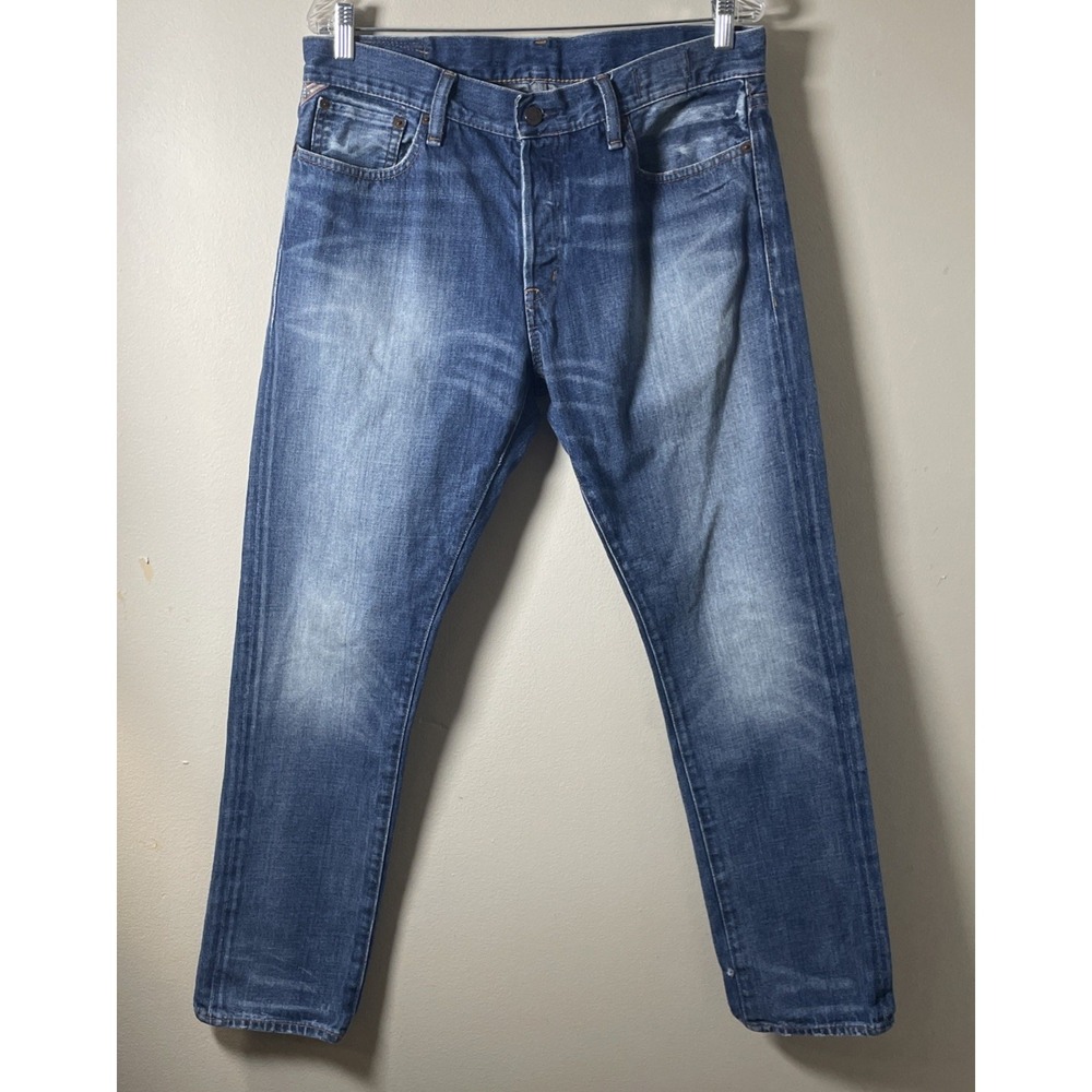 Denim & Supply Ralph Lauren Vintage Tapered Straight Button Fly Jeans Mens 33x30